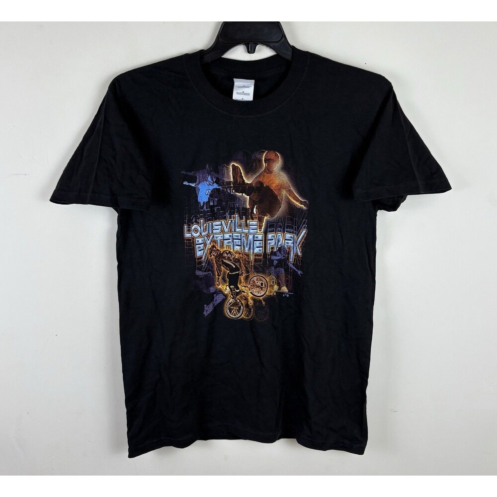 Vintage Y2K Louisville Extreme Park Graphic T - Shirt / Black / Size Medium